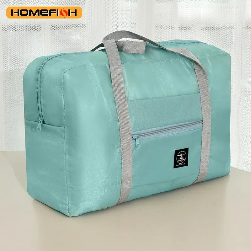 Foldable Large Capacity Travel Duffel Bag Portable Carry On Boarding Luggage Clothes Storage Handbag for Travel Moving Picnic