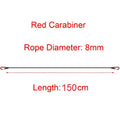 30-210cm 8mm Packing Ropes Outdoor Elastic Bungee Cords with Red Hooks Stretch Lightweight for Bikes Car Luggage Roof Rack Strap