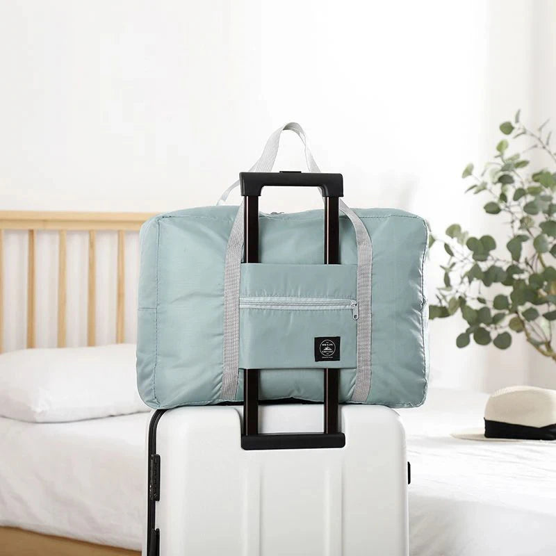 Foldable Large Capacity Travel Duffel Bag Portable Carry On Boarding Luggage Clothes Storage Handbag for Travel Moving Picnic
