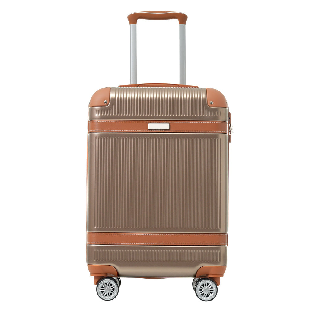 3-Piece 20-Inch ABS Carry-On Luggage Set with Duffel, Toiletry Bag and