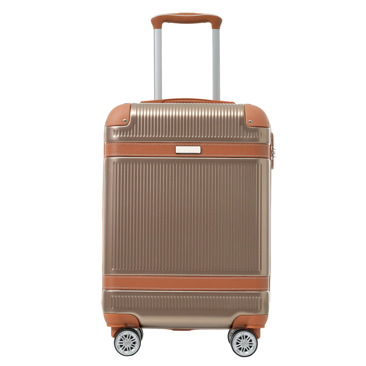 3-Piece 20-Inch ABS Carry-On Luggage Set with Duffel, Toiletry Bag and