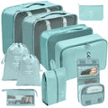 7/10 Pcs Set Travel Organizer Storage Bags Suitcase Packing Cubes Cases Portable Wardrobe Luggage Clothes Shoe Pouch Fold