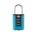 Black 3-Digit Code Padlock, Travel Luggage Combination Lock, Portable Suitcase Security Password Lock for Backpack Baggage