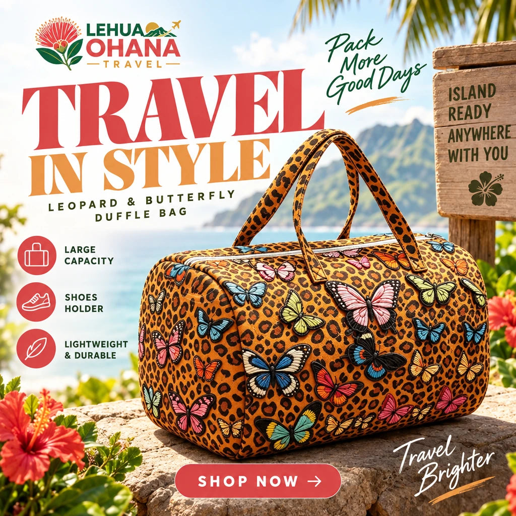 2D Flat Quilted Colorful Floral Butterfly Pattern Handbag for Travel