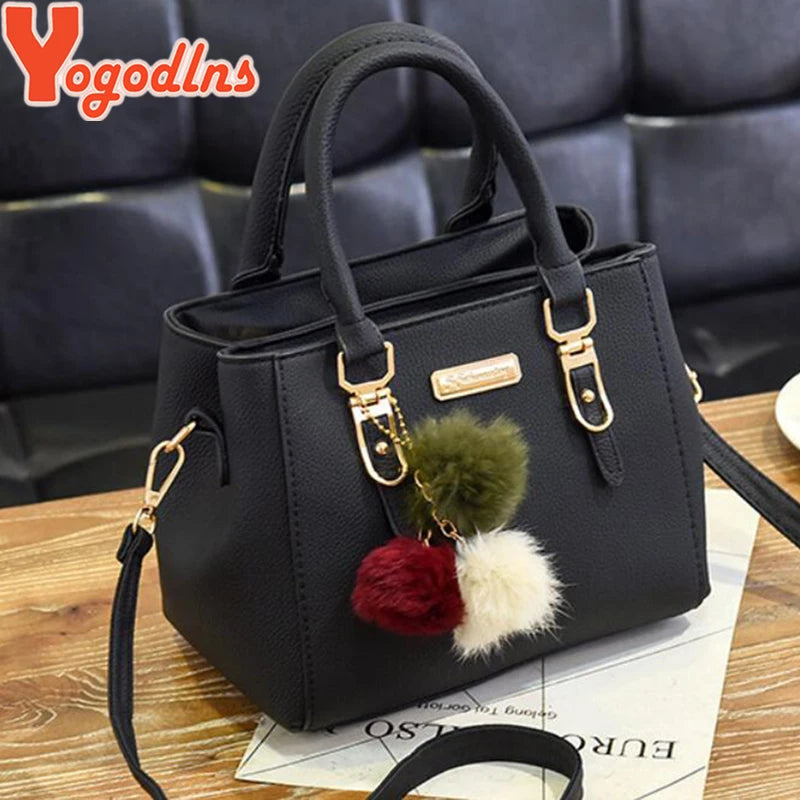 Yogodlns women beading pendant handbag ladies embossed shoulder bag