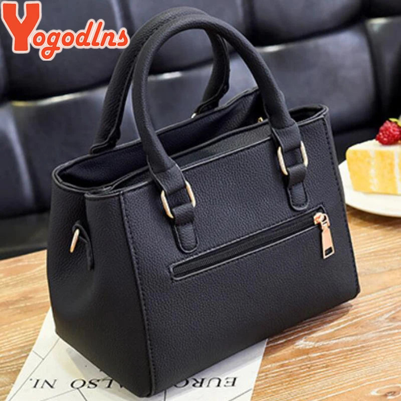 Yogodlns women beading pendant handbag ladies embossed shoulder bag