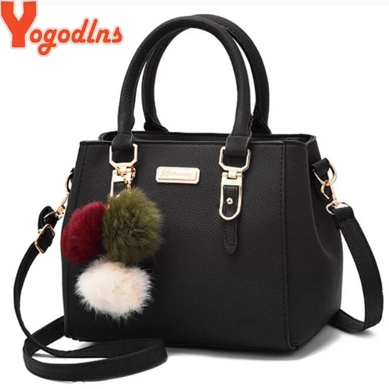 Yogodlns women beading pendant handbag ladies embossed shoulder bag