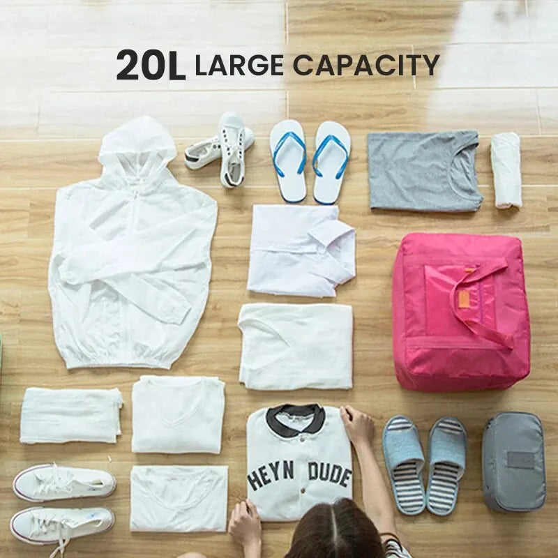 Lightweight Foldable Travel Duffel Bag - Unisex Carry-On Tote