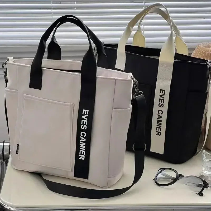 New Casual Tote Large Capacity Shoulder Bag Nylon Waterproof Canvas