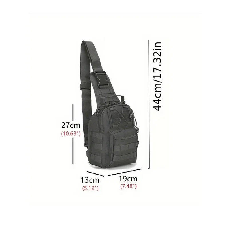Versatle Tactical Sling Backpack Body Chest Bag Hiking Hunting Carry