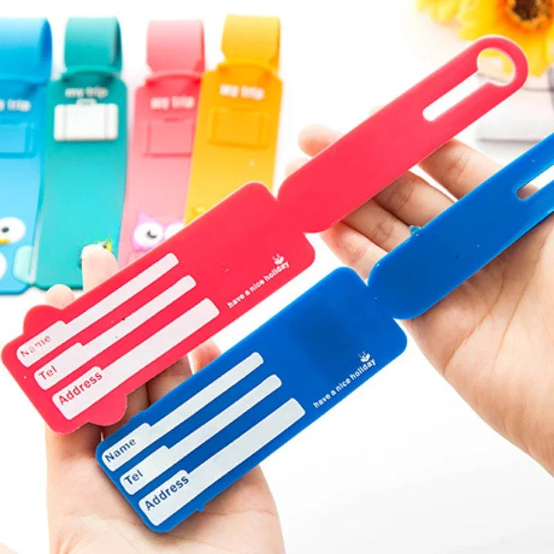 Lovely Silicone Luggage Tag Boarding Pass Luggage Tag Checked Fashion