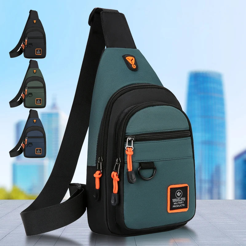 Men's leisure outdoor hiking bike shoulder bag, waterproof sports