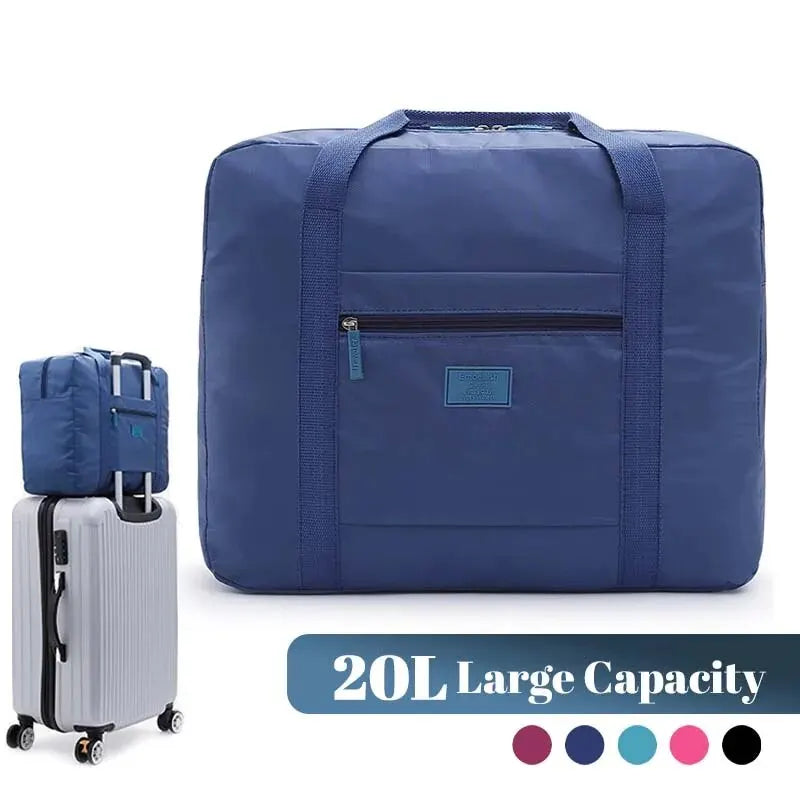 Lightweight Foldable Travel Duffel Bag - Unisex Carry-On Tote
