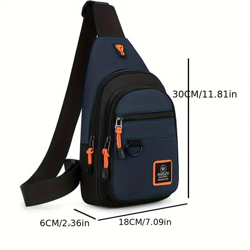 Men's leisure outdoor hiking bike shoulder bag, waterproof sports