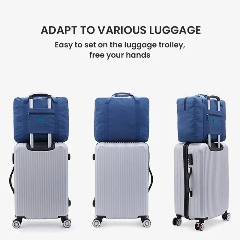Lightweight Foldable Travel Duffel Bag - Unisex Carry-On Tote