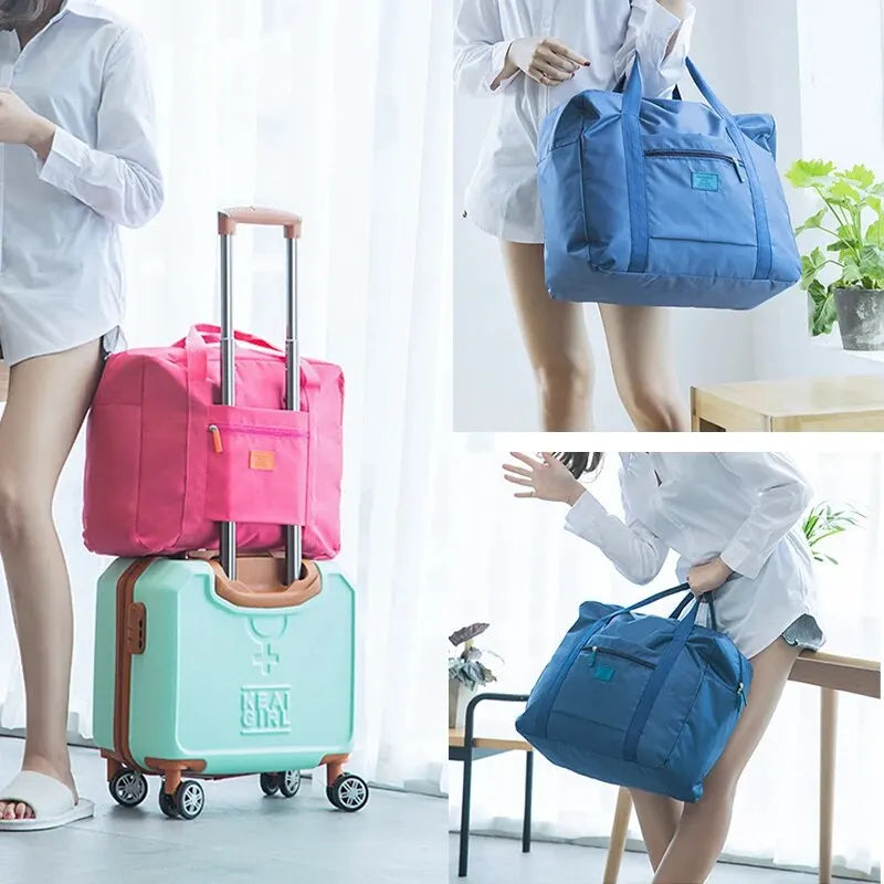 Lightweight Foldable Travel Duffel Bag - Unisex Carry-On Tote