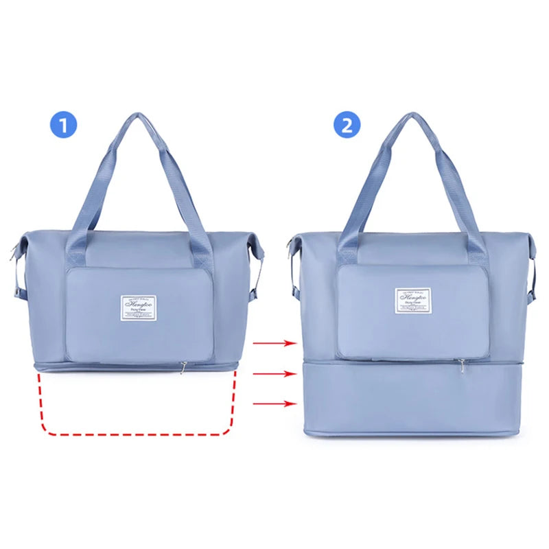 Large Capacity Expanding Travel Bags Luggage Organizer Bag Handbag