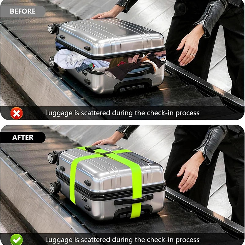 NEW Straight Shaped Luggage Straps for Suitcase,Luggage Belt with