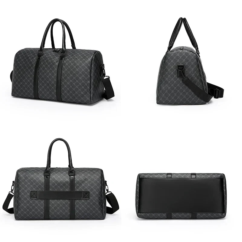 Mens Travel Bag Large PU Business Luggage