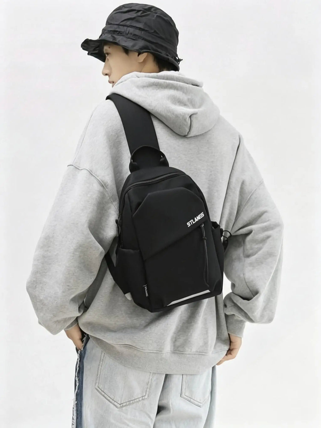 Unisex Sling Backpack Chest Bag Men Women Lightweight Crossbody Bag